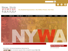Tablet Screenshot of newyorkwomensagenda.org
